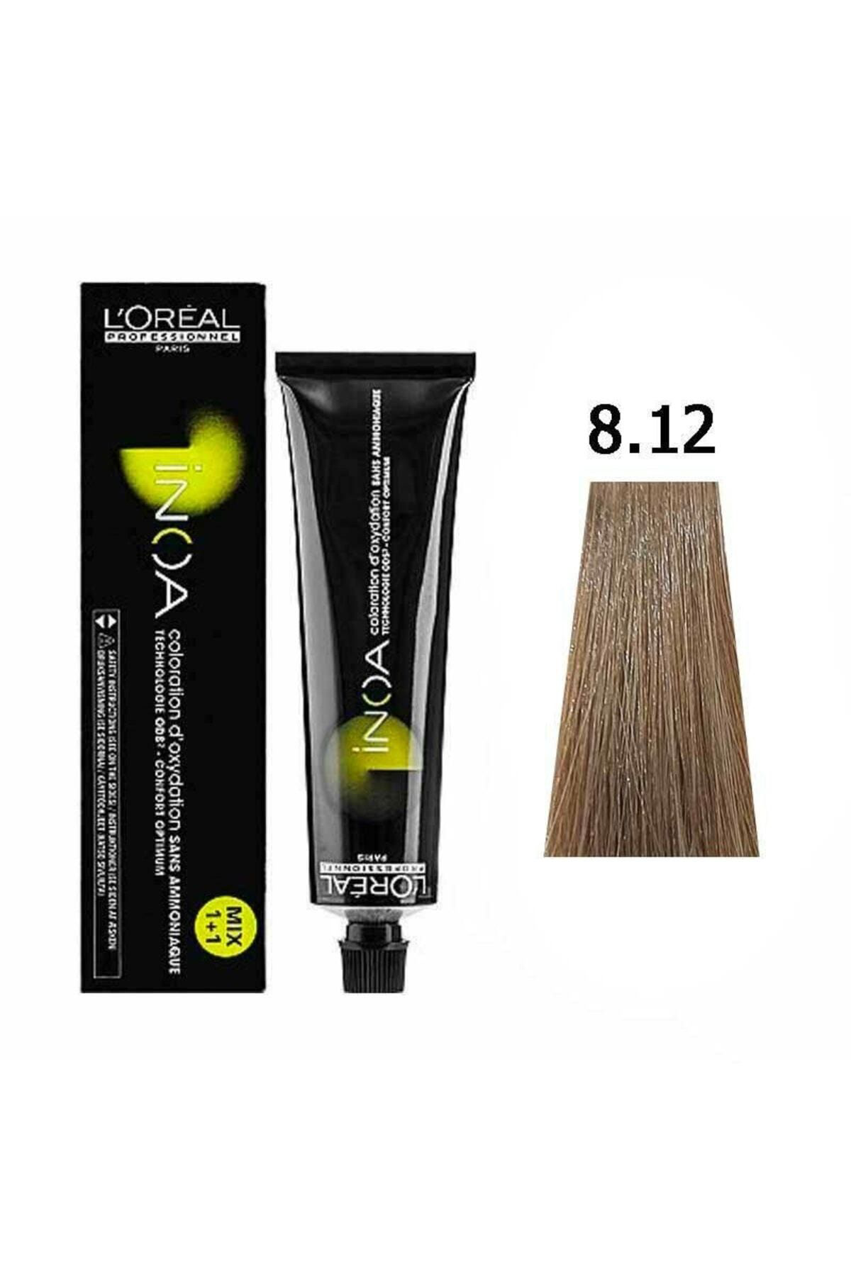 L'oreal Professionnel İnoa 8.12 Koyu Sari Küllü İrize 60G Saç Boyasi