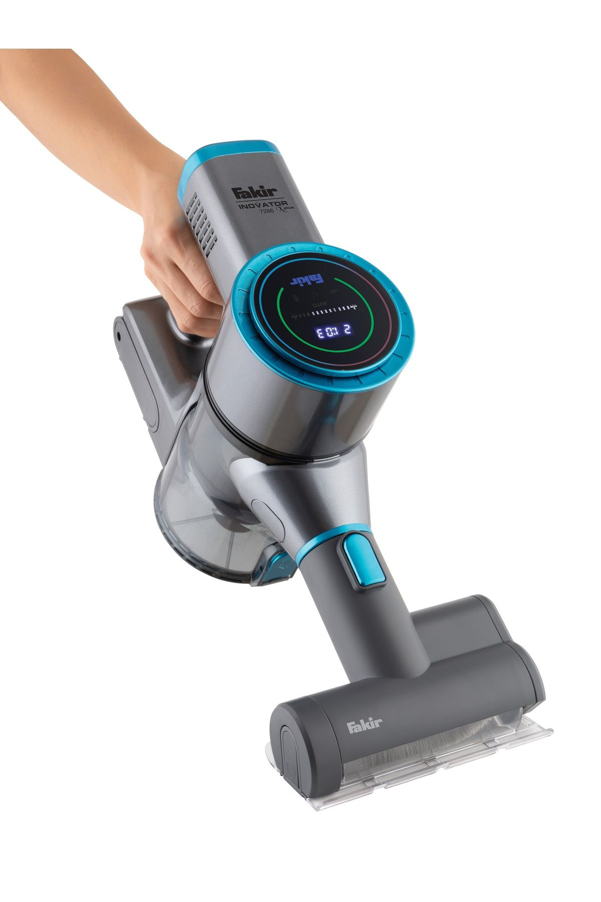 Fakir İnovator X Plus 7286 Dikey Şarjli Kablosuz Süpürge Antrasit Blue