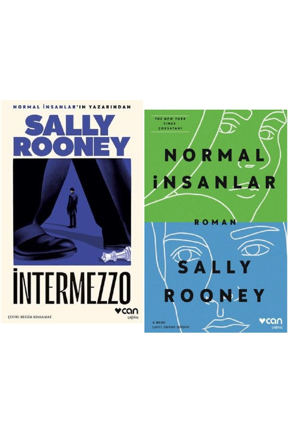 Intermezzo + Normal İnsanlar / Sally Rooney 2 Kitap Set
