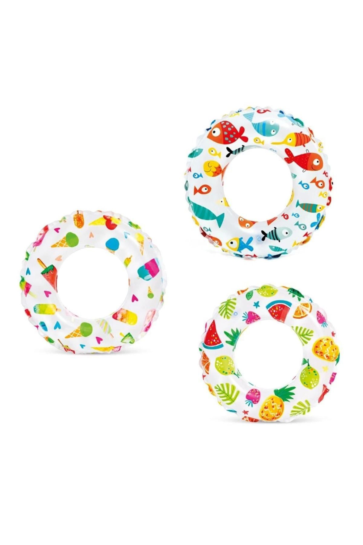 Yusuftex İntex Baskli Simit 51 Cm (3-6 Yaş) - 1 Adet Stokta Olan Gönderili