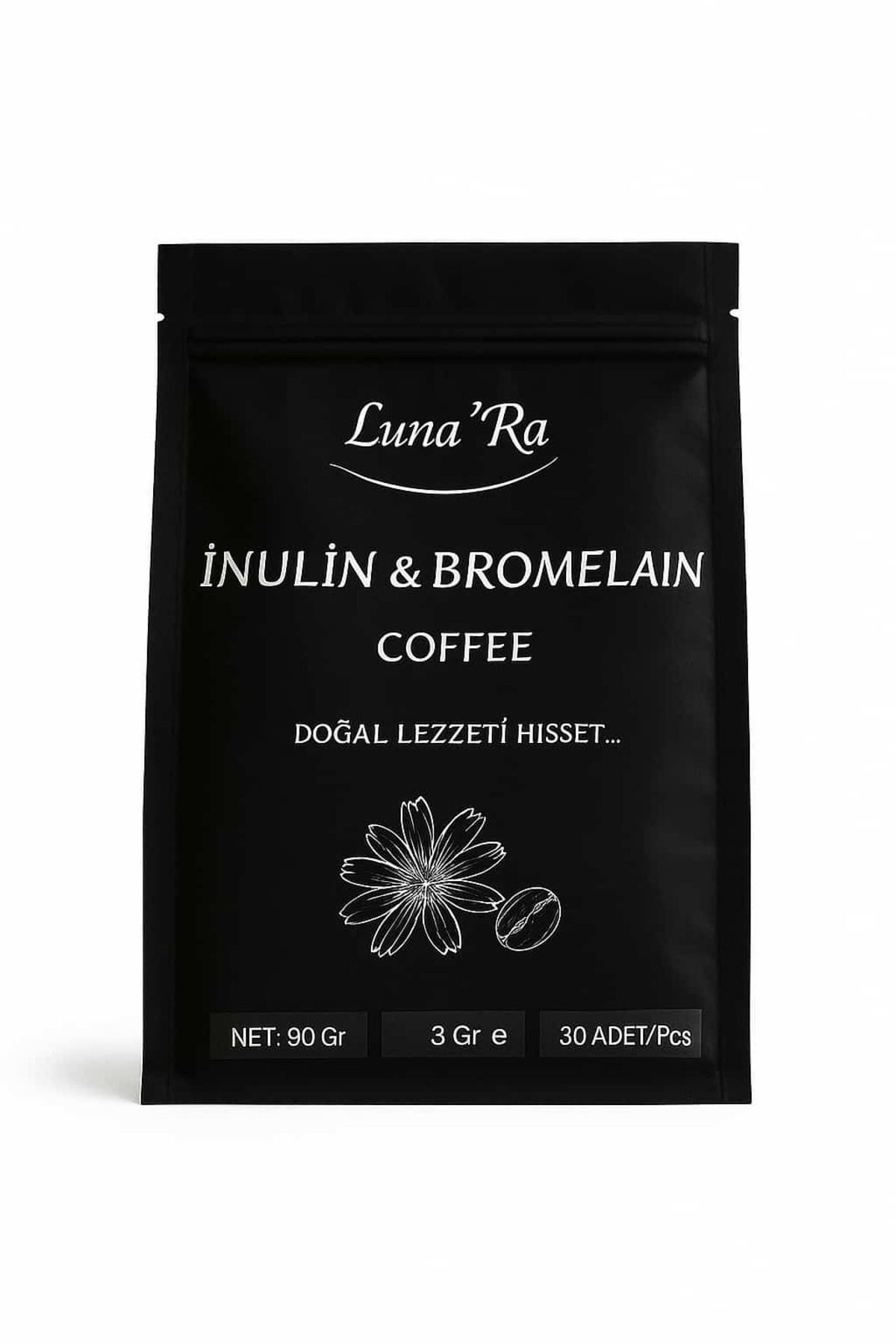 Lunara Desing İnülin Ve Bromelain Coffee - 30 Şase Detox Kahve
