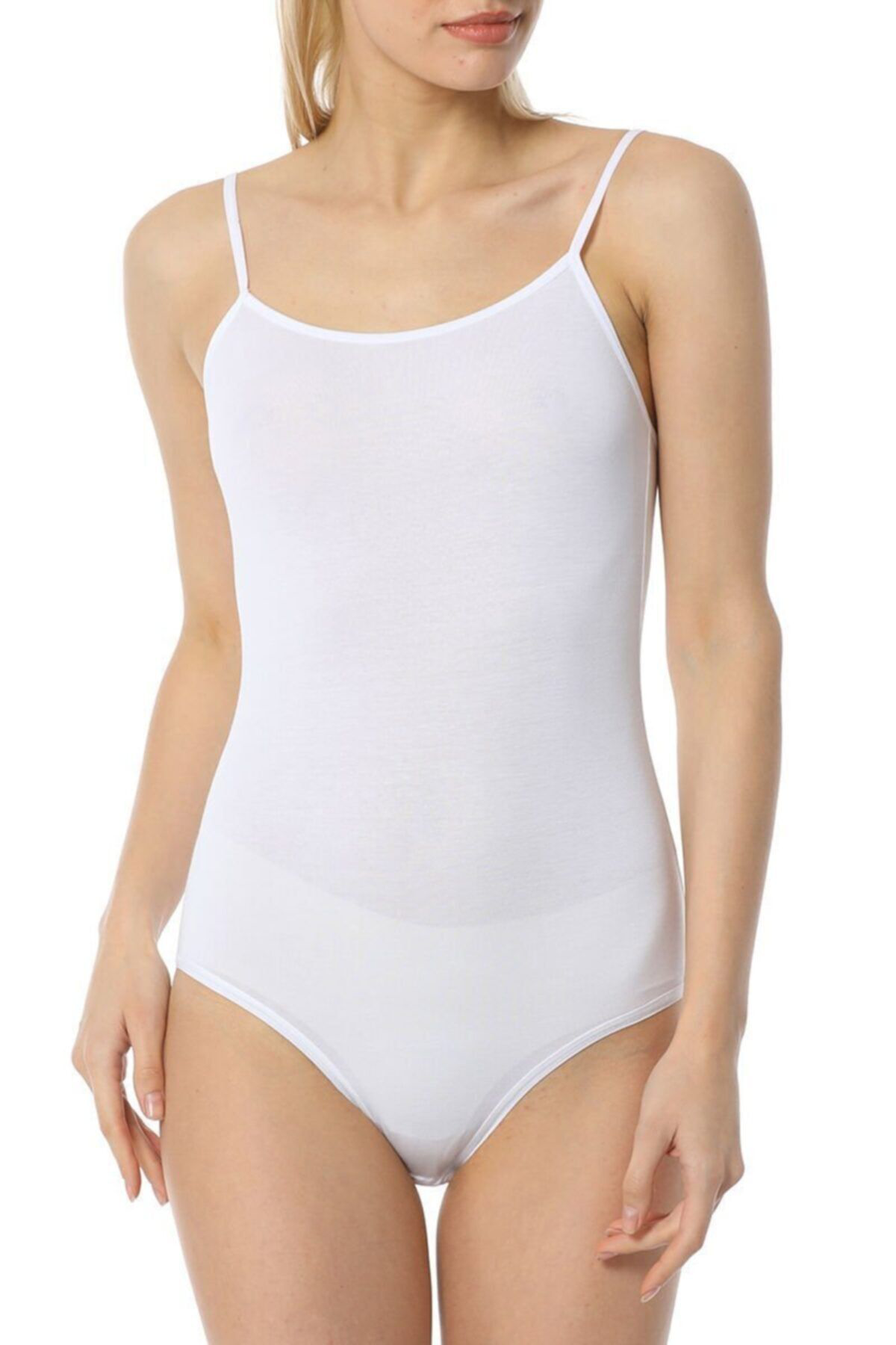 İmer İp Askili Modal Çitçitli Body 9251 Siyah