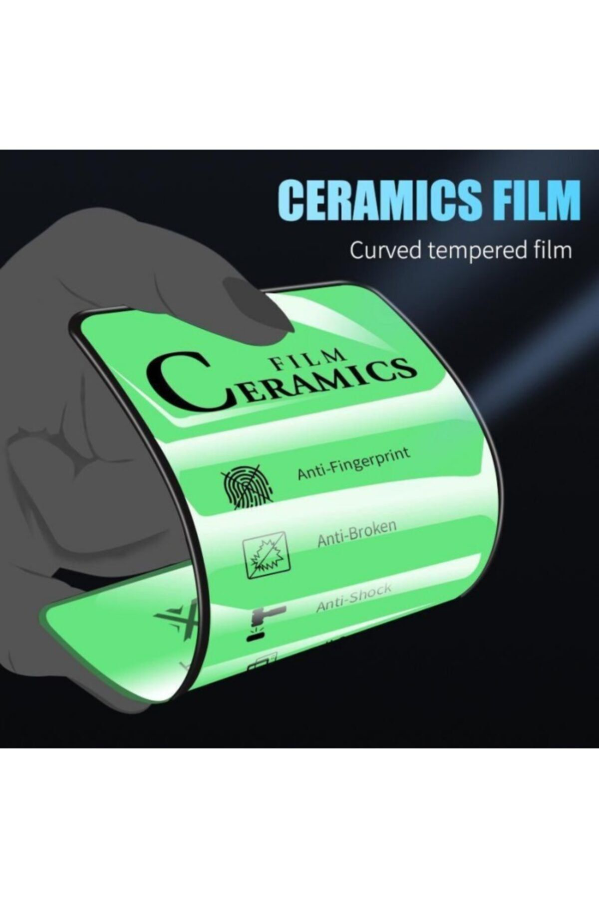 Mcasering İphone 11 Pro Max Tam Kaplayan Kirilmaz Cam Ekran Koruyucu Flim (