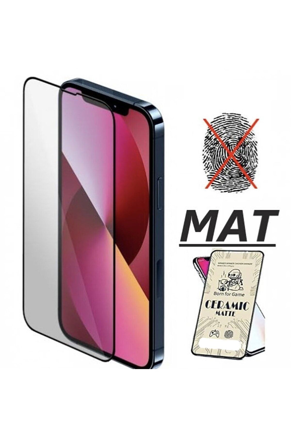 Mcasering İphone 12 İphone 12 Pro Mat Seramik Cam Nano Esnek Kirilmaz Full 