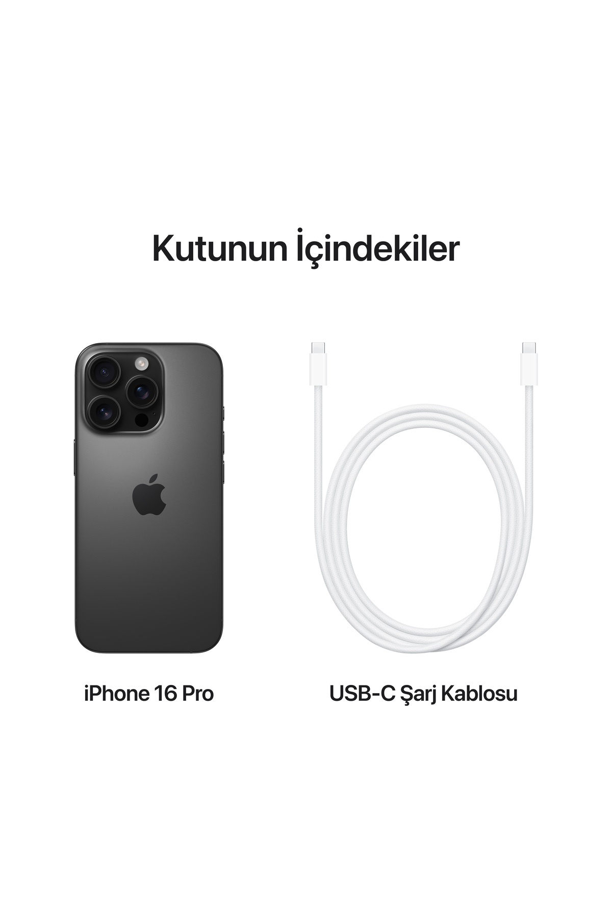 Apple İphone 16 Pro 256Gb Siyah Titanyum
