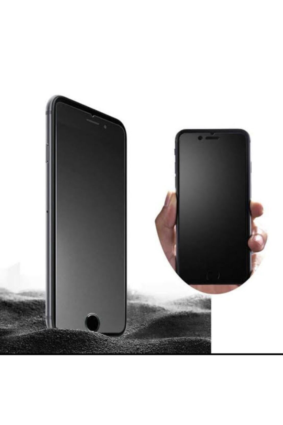 Mcasering İphone 7 Plus Mat Hayalet Ekran Gizli Kaplayan Kirilmaz Cam Seram