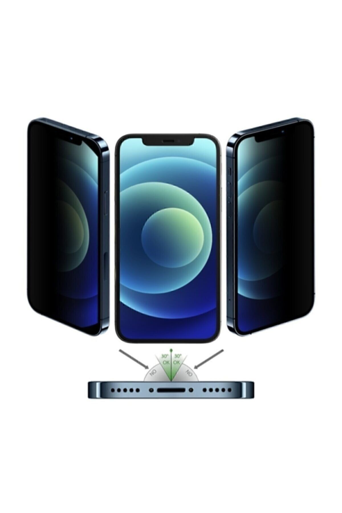 Mcasering İphone X /Xs/ 11 Pro Hayalet Gizlilik Filtreli Cam Ekran Koruyucu