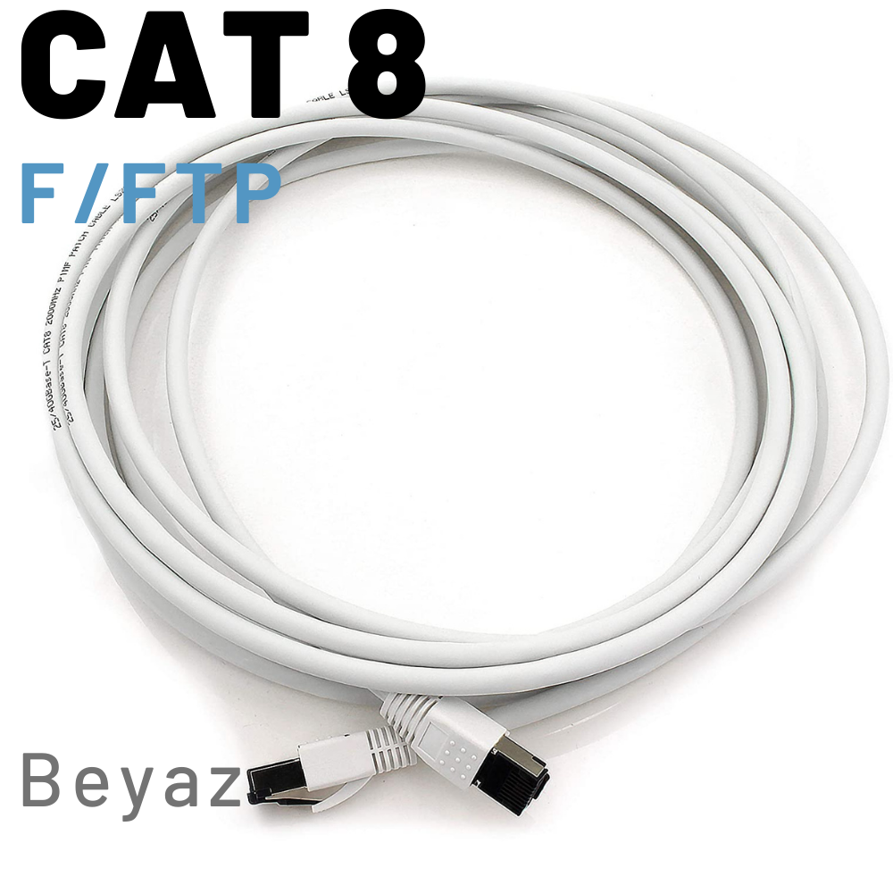 İrenis  10 Metre Cat8 Kablo F/Ftp Lszh Ethernet Network Lan Ağ Kablosu