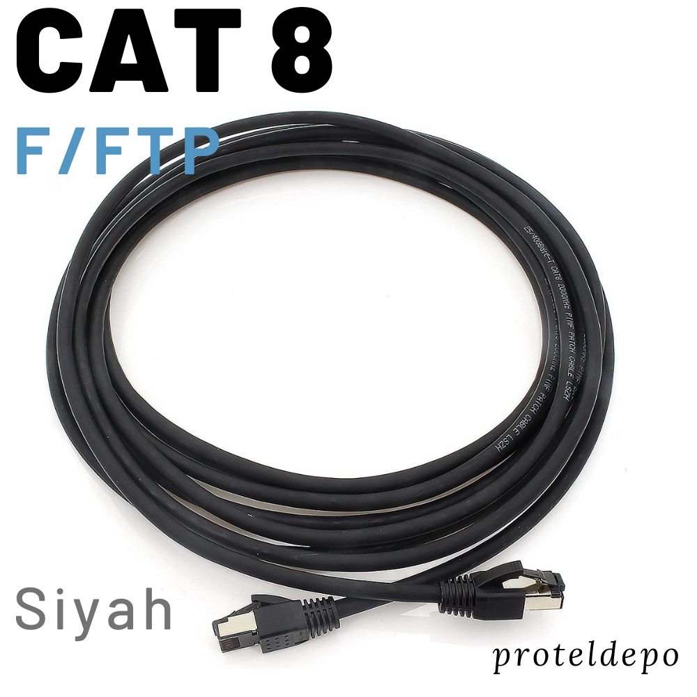 İrenis  2 Metre Cat8 Kablo F/Ftp Lszh Ethernet Network Lan Ağ Kablosu