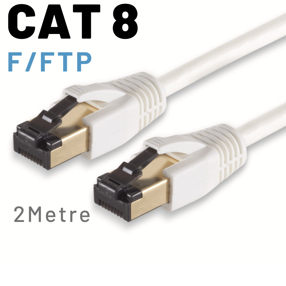 İrenis  2 Metre Cat8 Kablo F/Ftp Lszh Ethernet Network Lan Ağ Kablosu