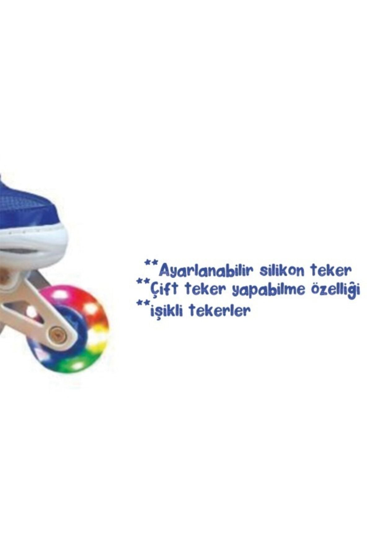 Oyuncak Store İşikli Ayarlanabilir Slikon Teker Metal Gövde Paten