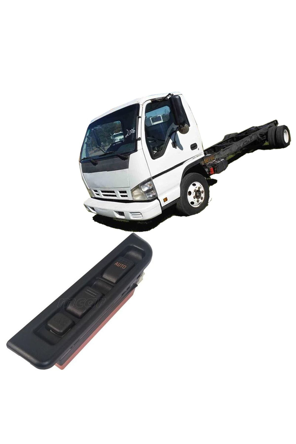 Mcar İsuzu Npr Uyumlu Cam Düğmesi Anahtari Sol Çiftli 12 Volt 2000--20