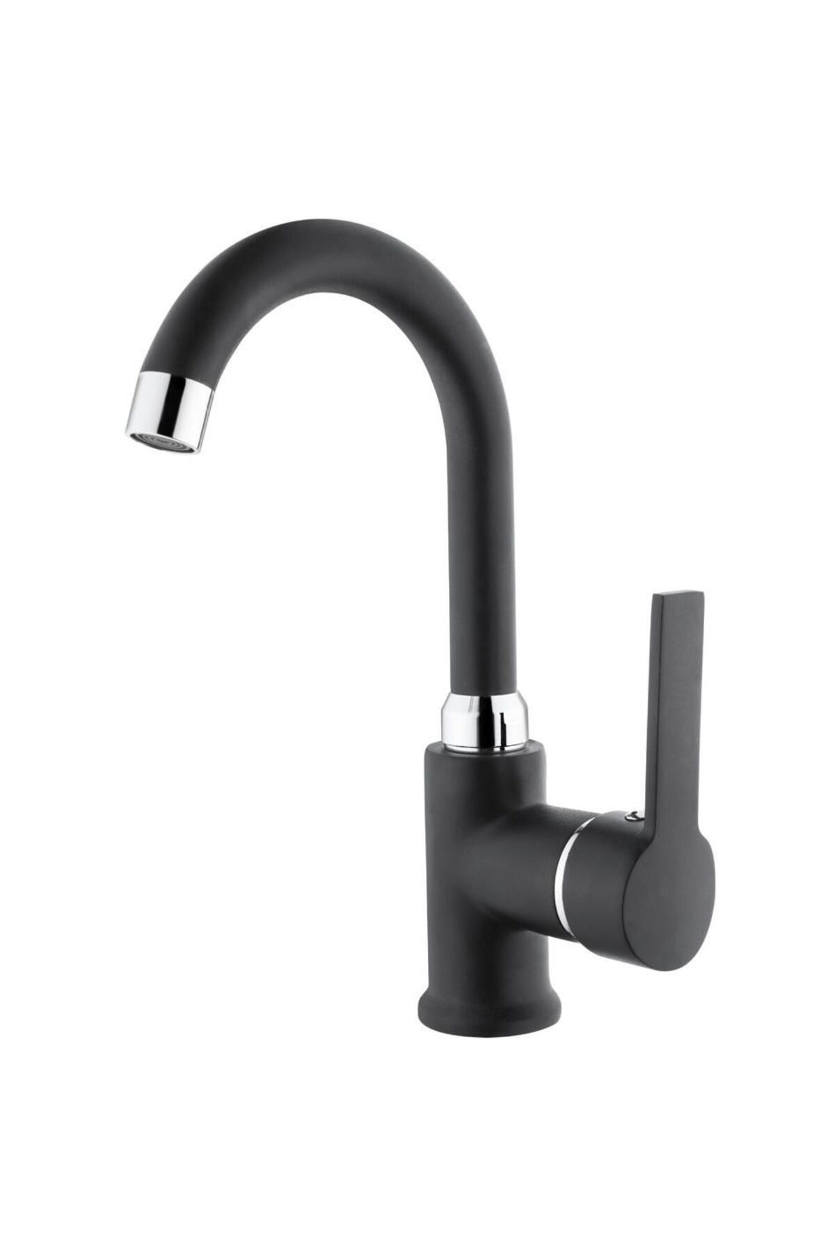 K&A İtimat İdea Siyah 563Kcb Kuğu Lavabo Bataryasi