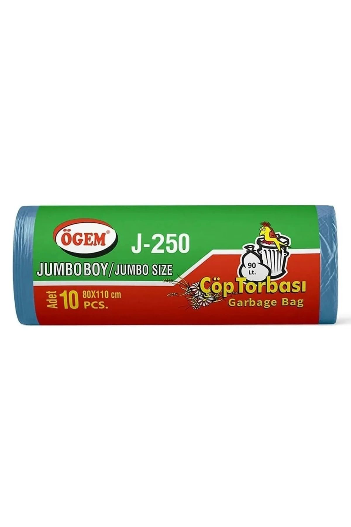 Toptan Bulurum J-250 Jumbo Boy Çöp Torbasi 80 X 110 Cm 10 Lu Rulo X 1 Paket = 10