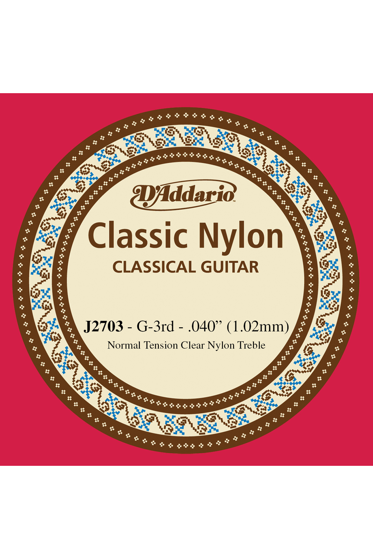 Daddario J2703 Klasik Gitar Tek Teli, Classic Nylon, Normal Tensi