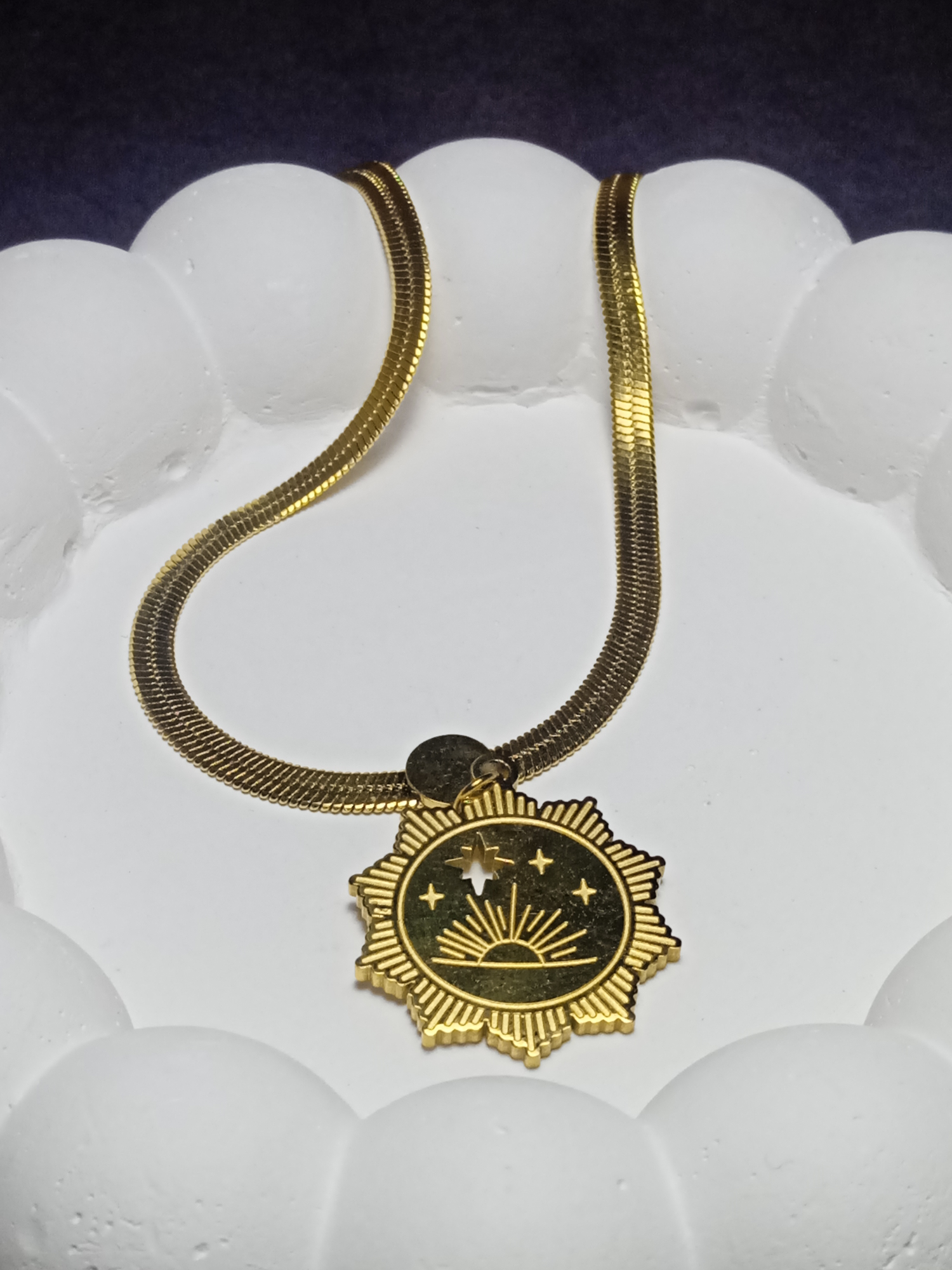 Jade'm Gold  Çelik Kolye