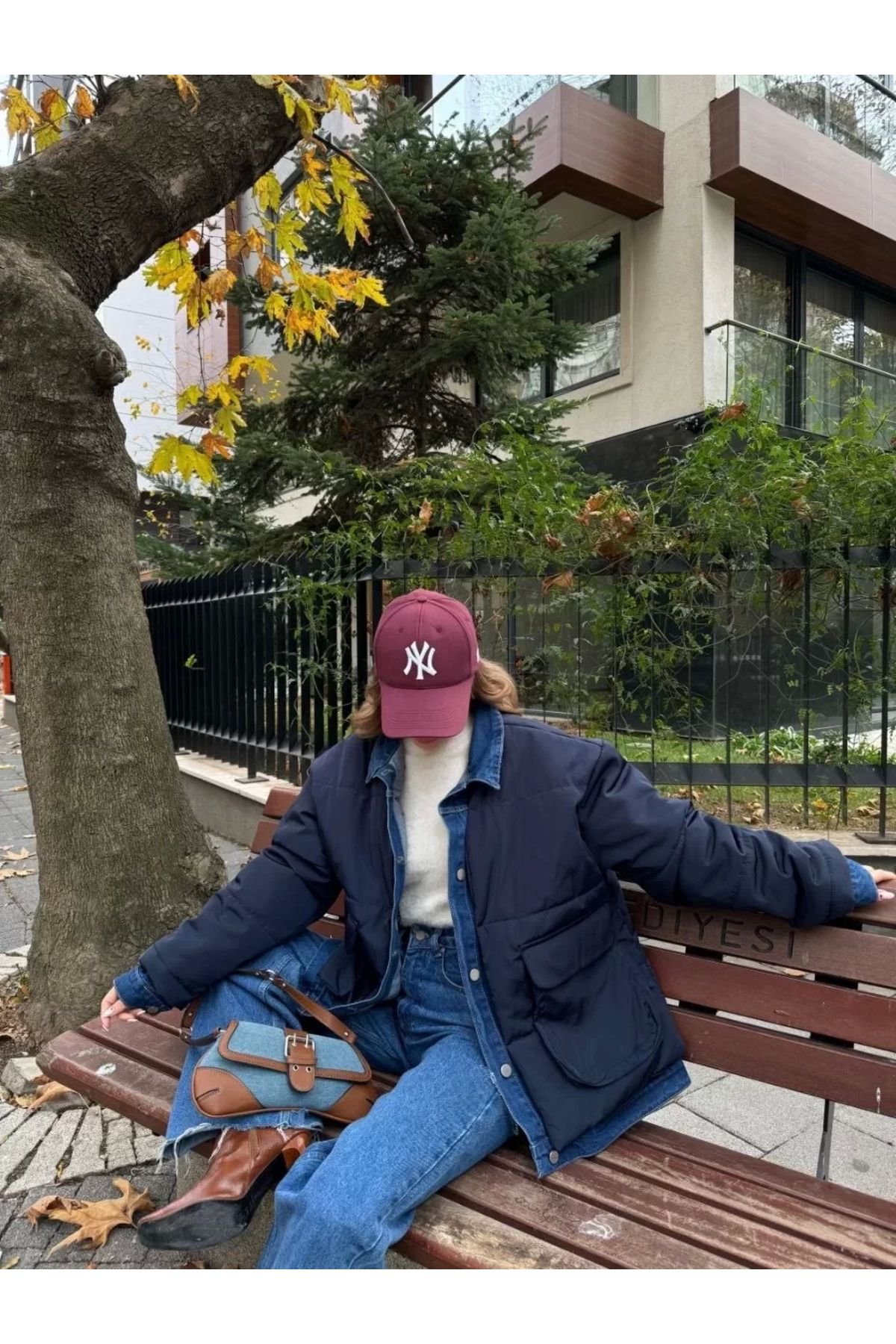 Beste Gürel Jeans Detayli Citcitli Ceket - Lacivert