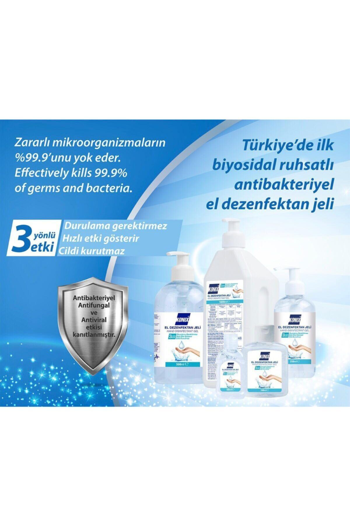Konix Jel El Dezenfektani 250 Ml