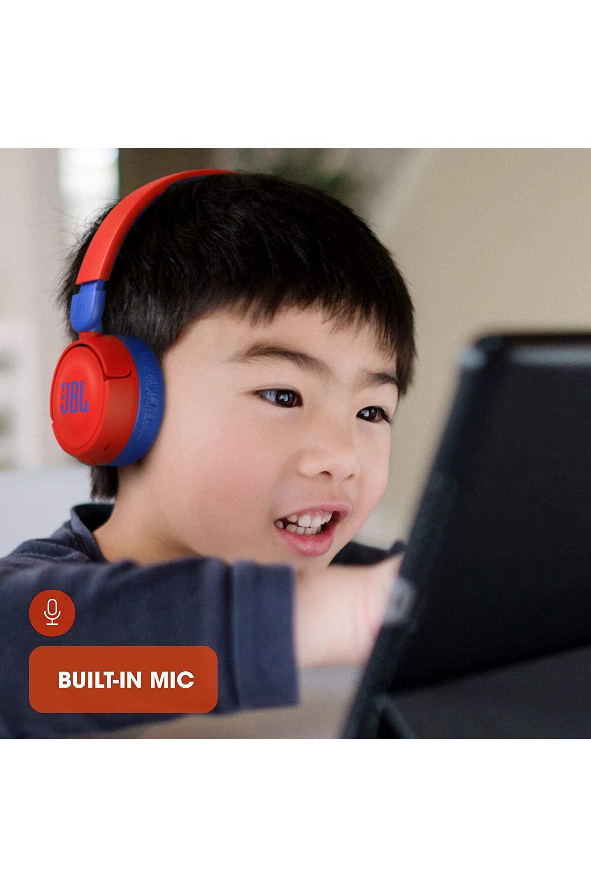 Jbl Jr310 Kirmizi Kablolu Kulak Üstü Çocuk Kulakliği