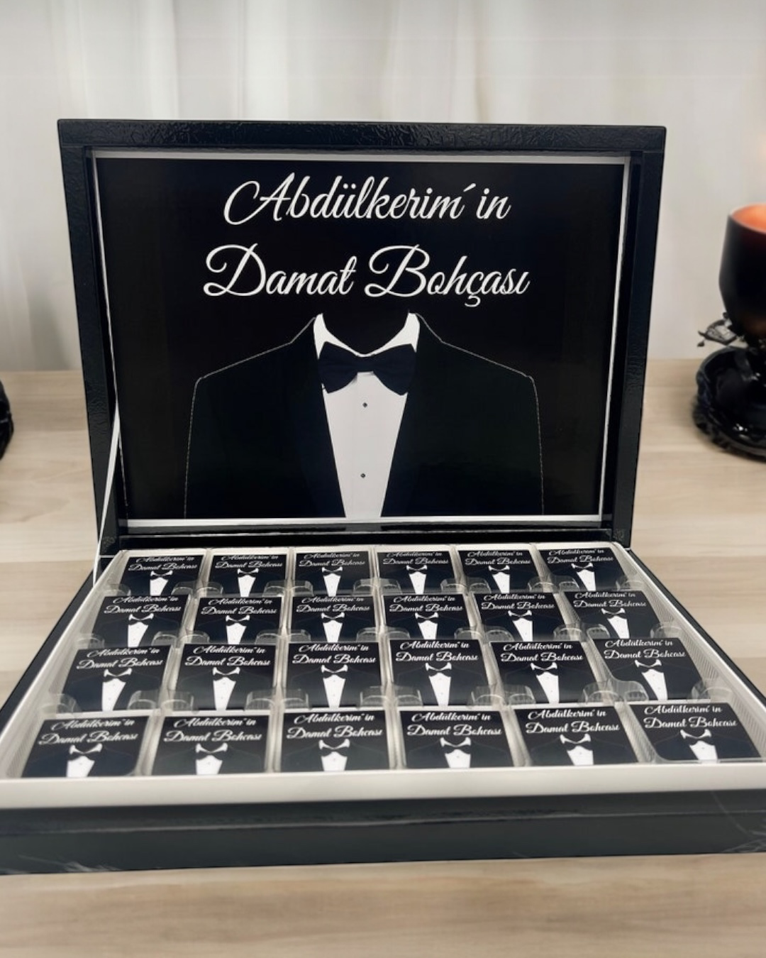 Cyzhome Juno Söz Nişan Damat Bohça Çikolatasi