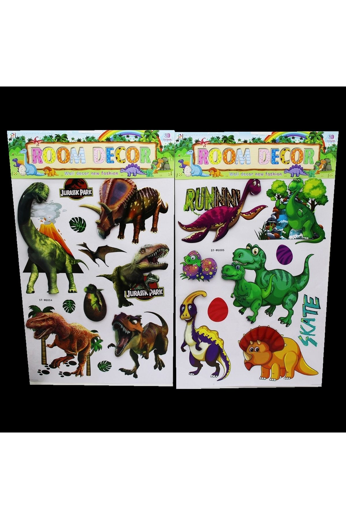 Cexos Jurassic Park - Hayvan Figürlü Duvar Sticker Mix 8D 7-11 Parça (4767)
