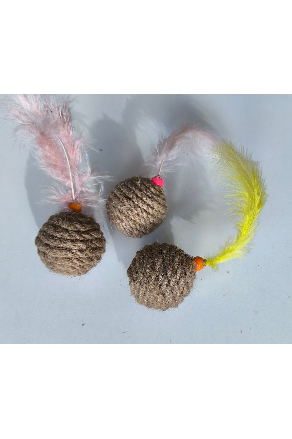 K&A Jut Halat Örgü Kedi Oyun Topu 5 Cm