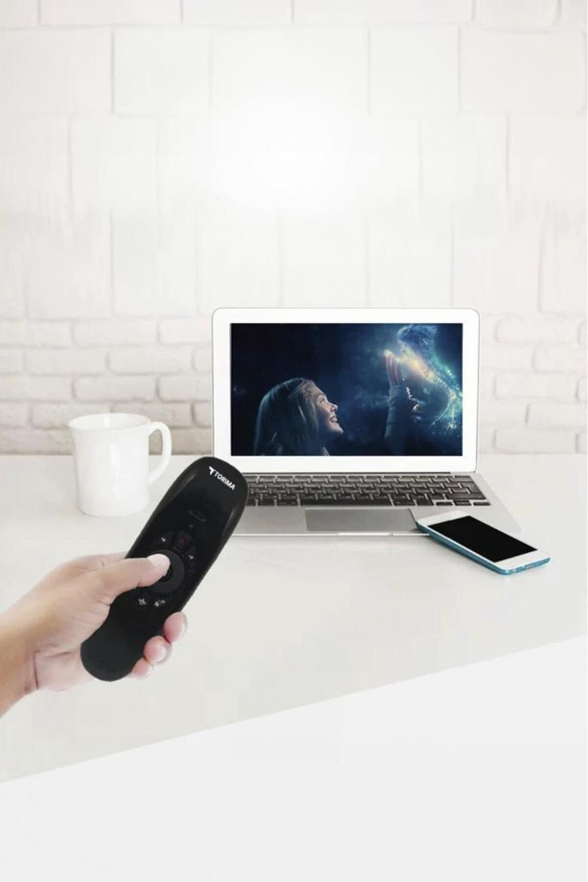 Torima K-02 2.4G Kablosuz Air Mouse Ve Mini Klavyeli Uzaktan Kumanda - A