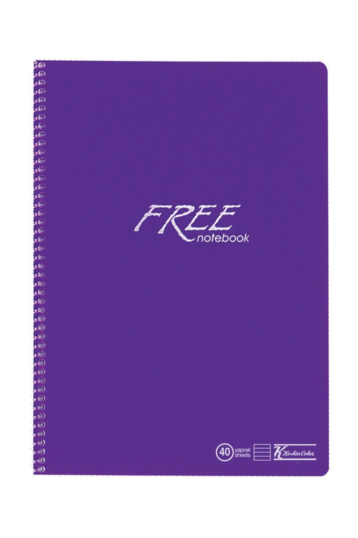 Keskin Color K. Color Free A4 40 Yaprak Çizgili Plastik Kapak Spiralli Defter