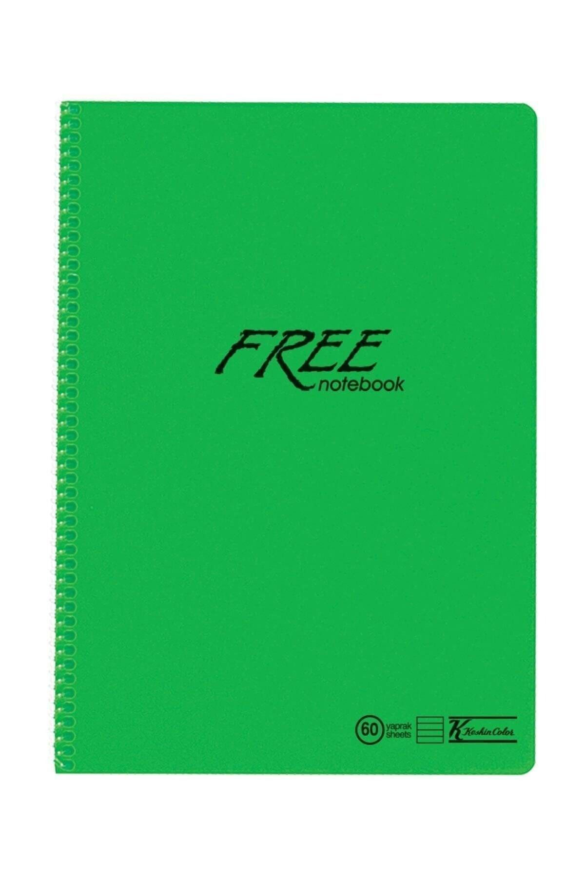 Keskin Color K. Color Free A4 60 Yaprak Çizgili Plastik Kapak Spiralli Defter