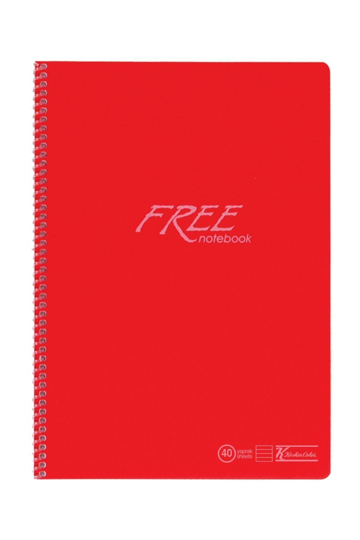 Keskin Color K. Color Free A4 40 Yaprak Çizgili Plastik Kapak Spiralli Defter