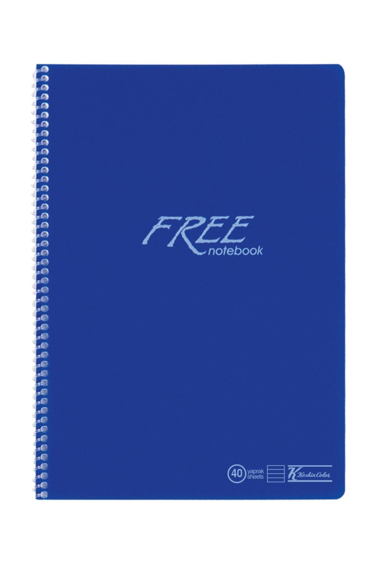 Keskin Color K. Color Free A4 40 Yaprak Çizgili Plastik Kapak Spiralli Defter