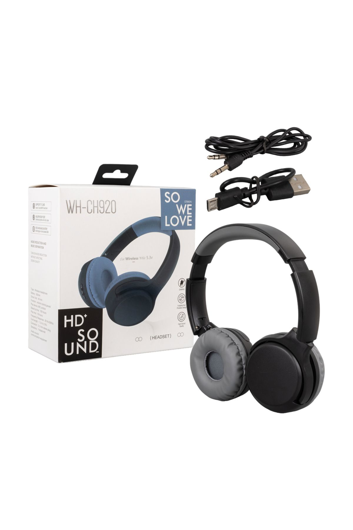 Ok Aksesuar Kablosuz Bluetooth Kulaküstü Tasarim Kulaklik Wh-Ch920 Go506089mt