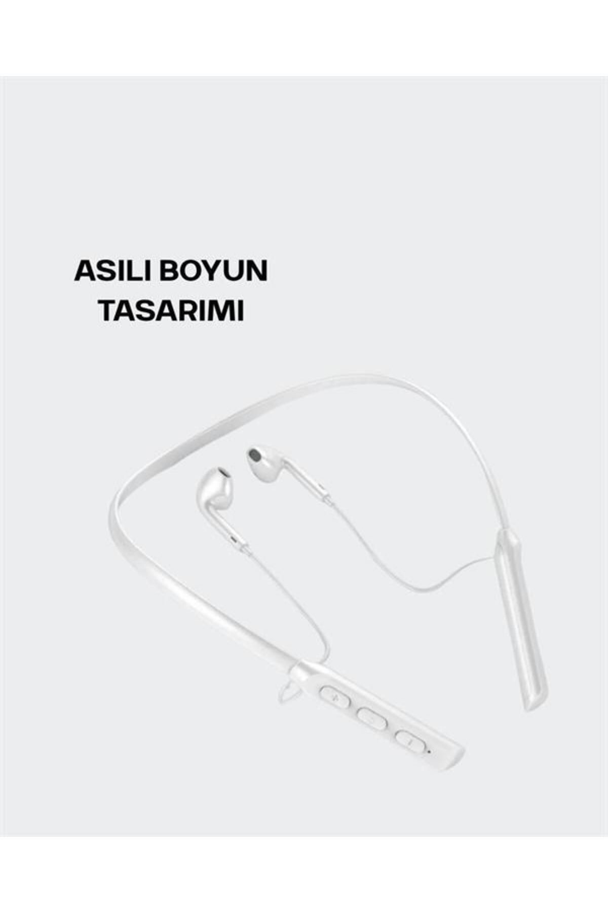 Techno Stock Kablosuz Bluetooth Kulaklik – Boyun Askili, 100 Saat Pil Ömrü