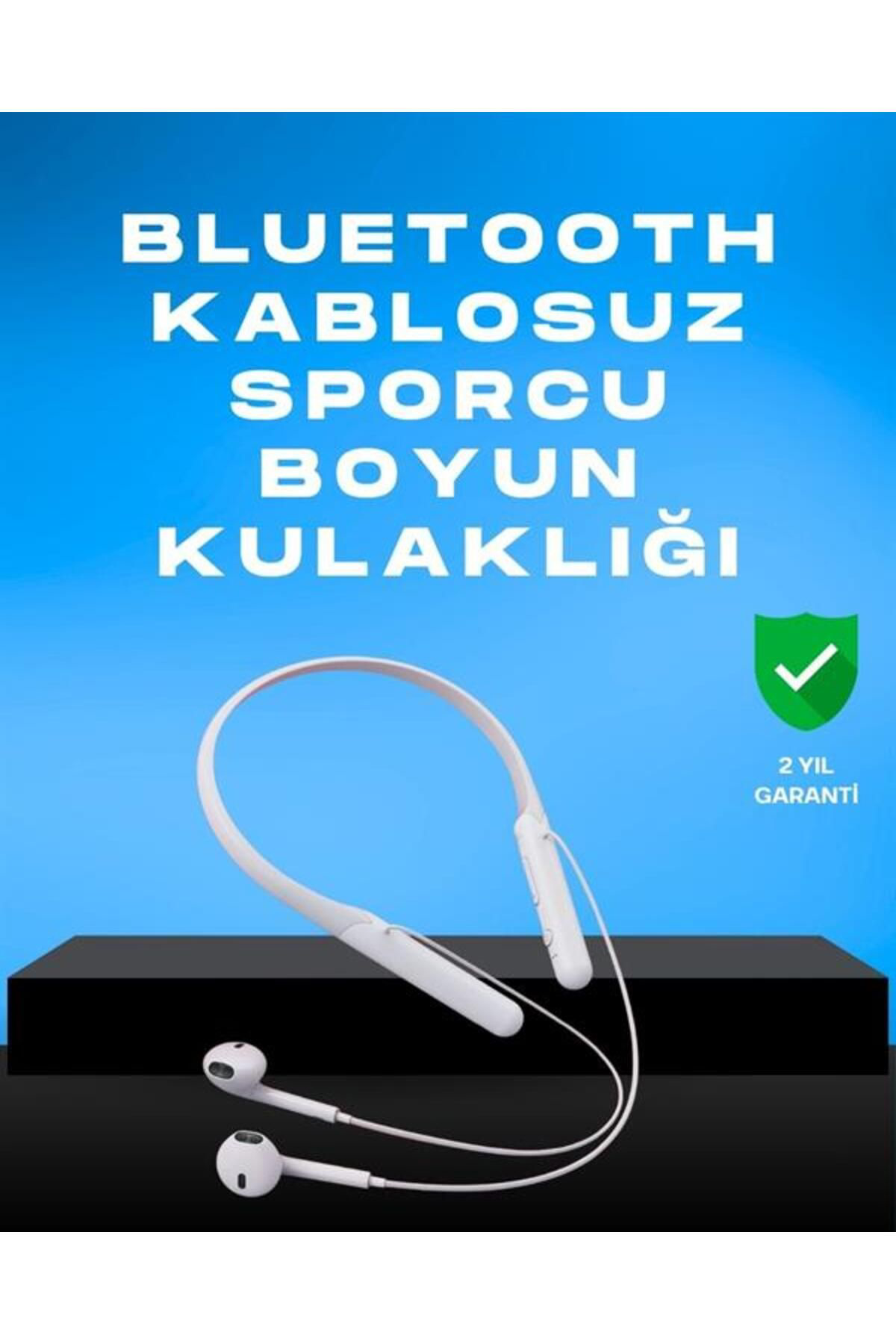 Techno Stock Kablosuz Bluetooth Kulaklik – Boyun Askili, 100 Saat Pil Ömrü