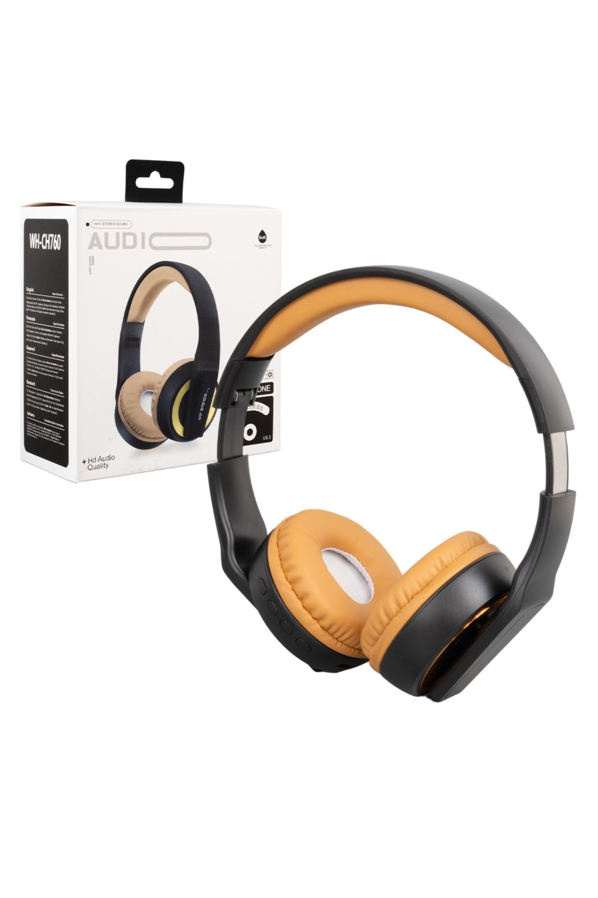 Ok Aksesuar Kablosuz Bluetooth Kulaküstü Tasarim Kulaklik Wh-Ch760 Go506089mt
