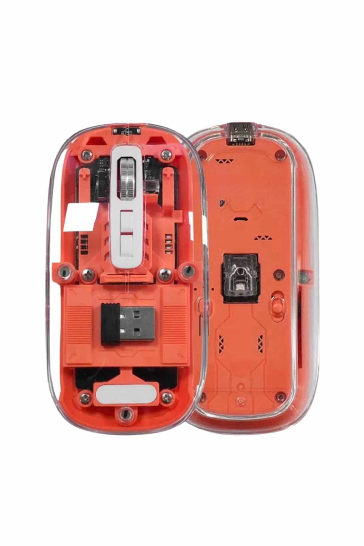 Pamiravm Kablosuz Mouse Fare Şarjli Bluetooth Wireless Çift Modlu Sessiz