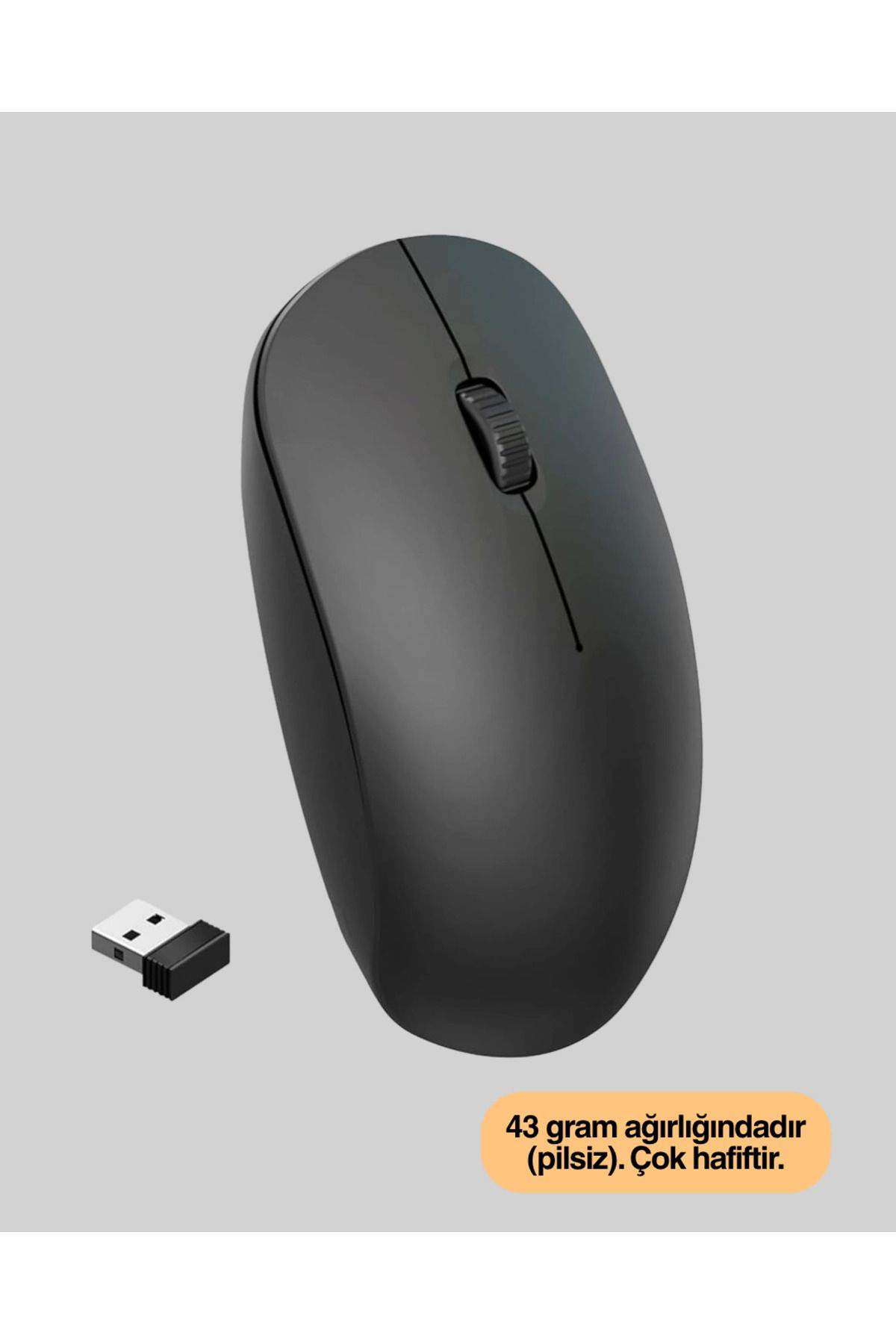 Pamiravm Kablosuz Sessiz Mouse – Ayarlanabilir Dpi Ve Usb Bağlantili
