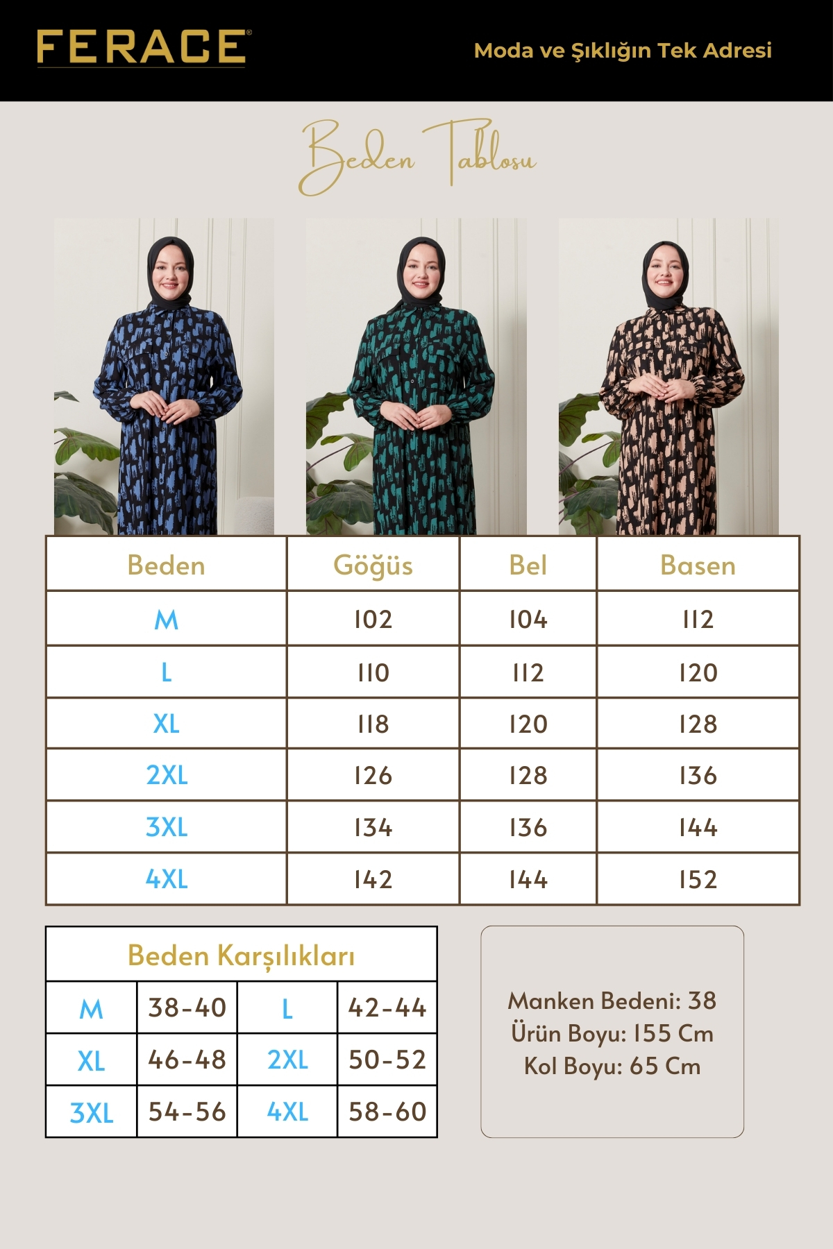 Ferace Kadin Buyuk Beden Oversize Rahat Kalip Yazlik Elbise Alaçati Mode