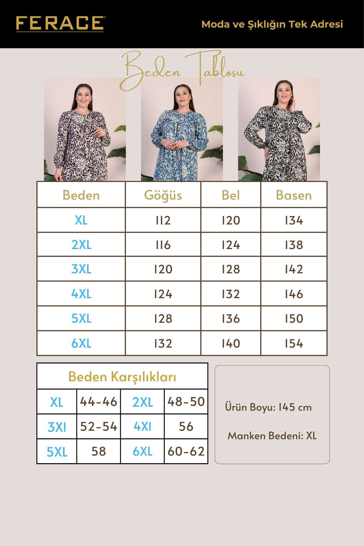 Ferace Kadin Büyük Beden Yaprak Desenli Yazlik Uzun Elbise