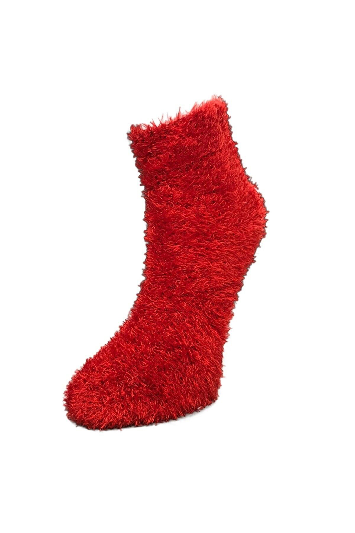 Kral Socks Kadin Dikişsiz Çorap Pofuduk (Simli - Kirpi Tüylü) Yumuşak Kişlik