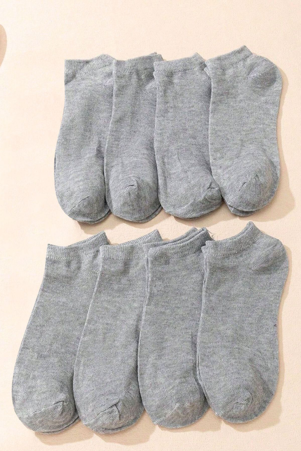 Kral Socks Kadin - Erkek (8 Li - 8 Çift) Pamuklu Terletmez Yazlik Görünmez Ç