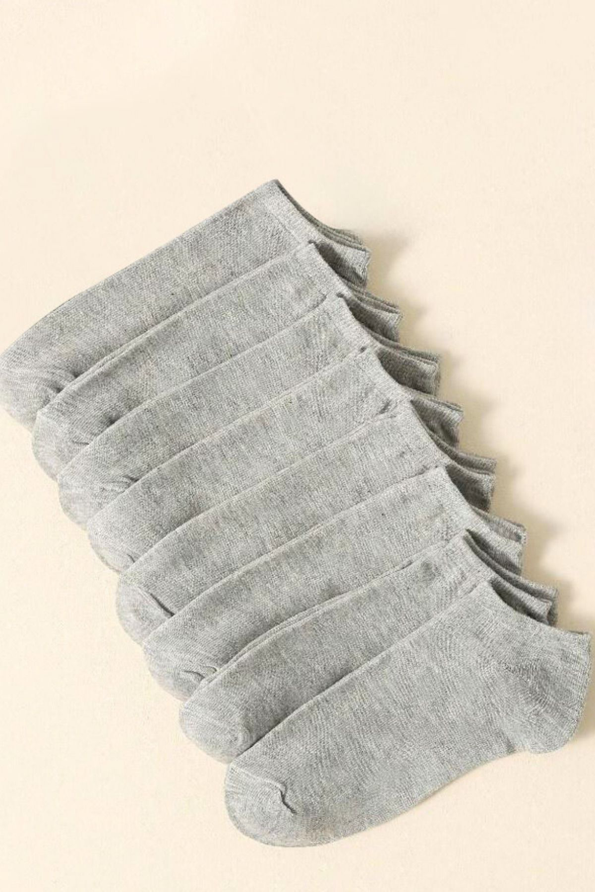 Kral Socks Kadin - Erkek (8 Li - 8 Çift) Pamuklu Terletmez Yazlik Görünmez Ç