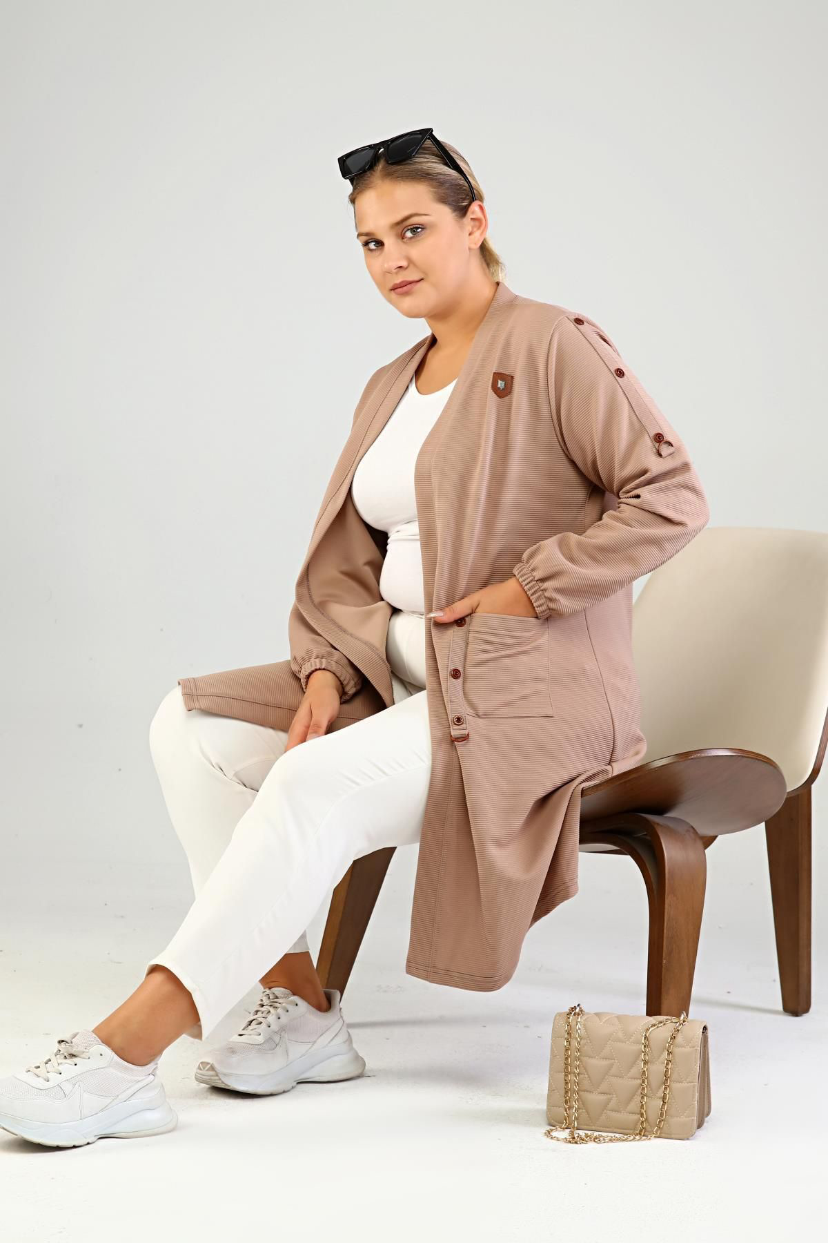 Ferace Kadin Ottoman Cepli Çelik Buyuk Beden Hirka