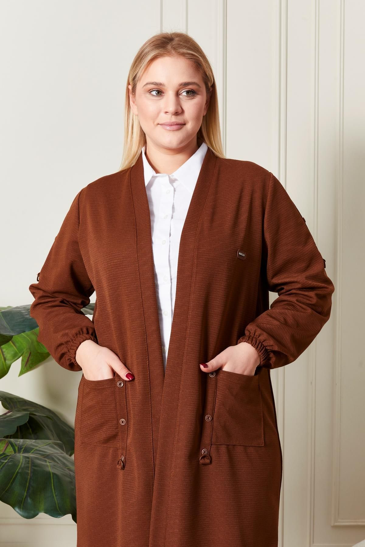 Ferace Kadin Ottoman Cepli Çelik Buyuk Beden Hirka