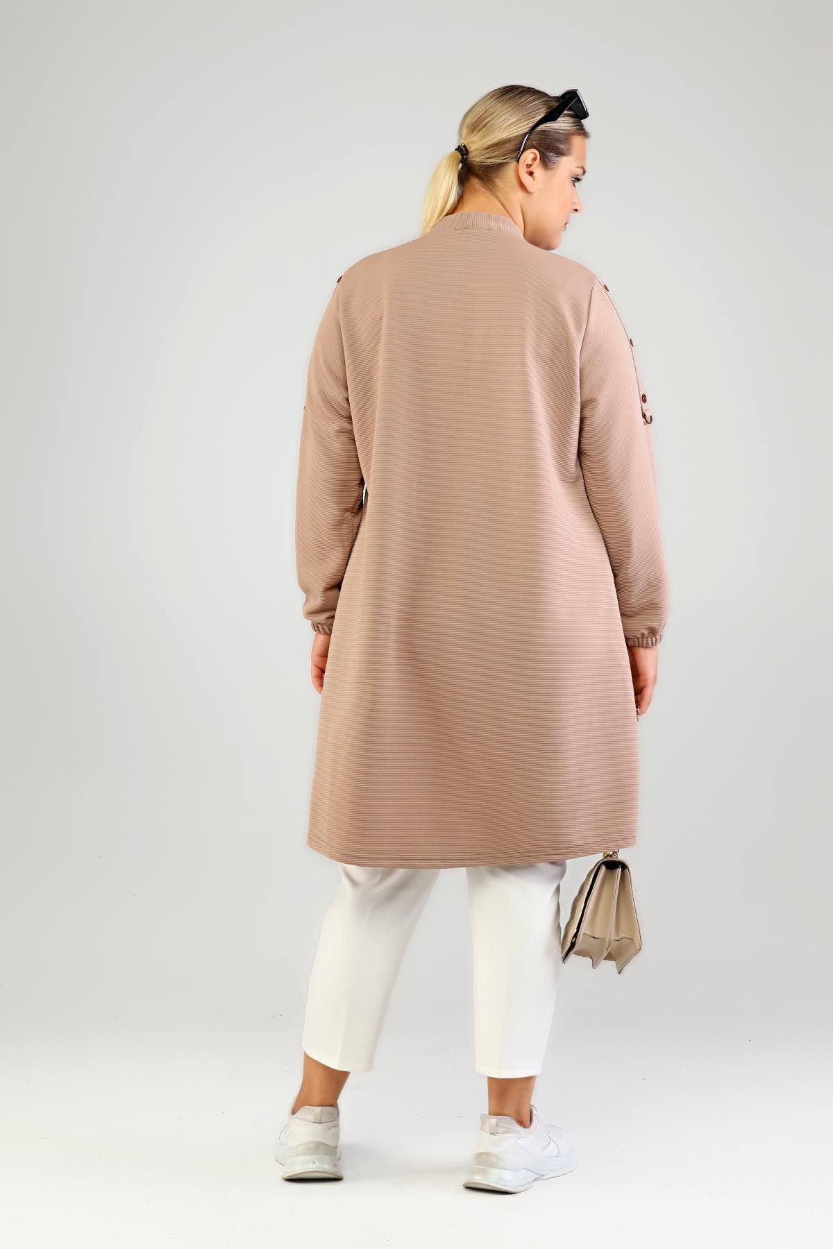 Ferace Kadin Ottoman Cepli Çelik Buyuk Beden Hirka