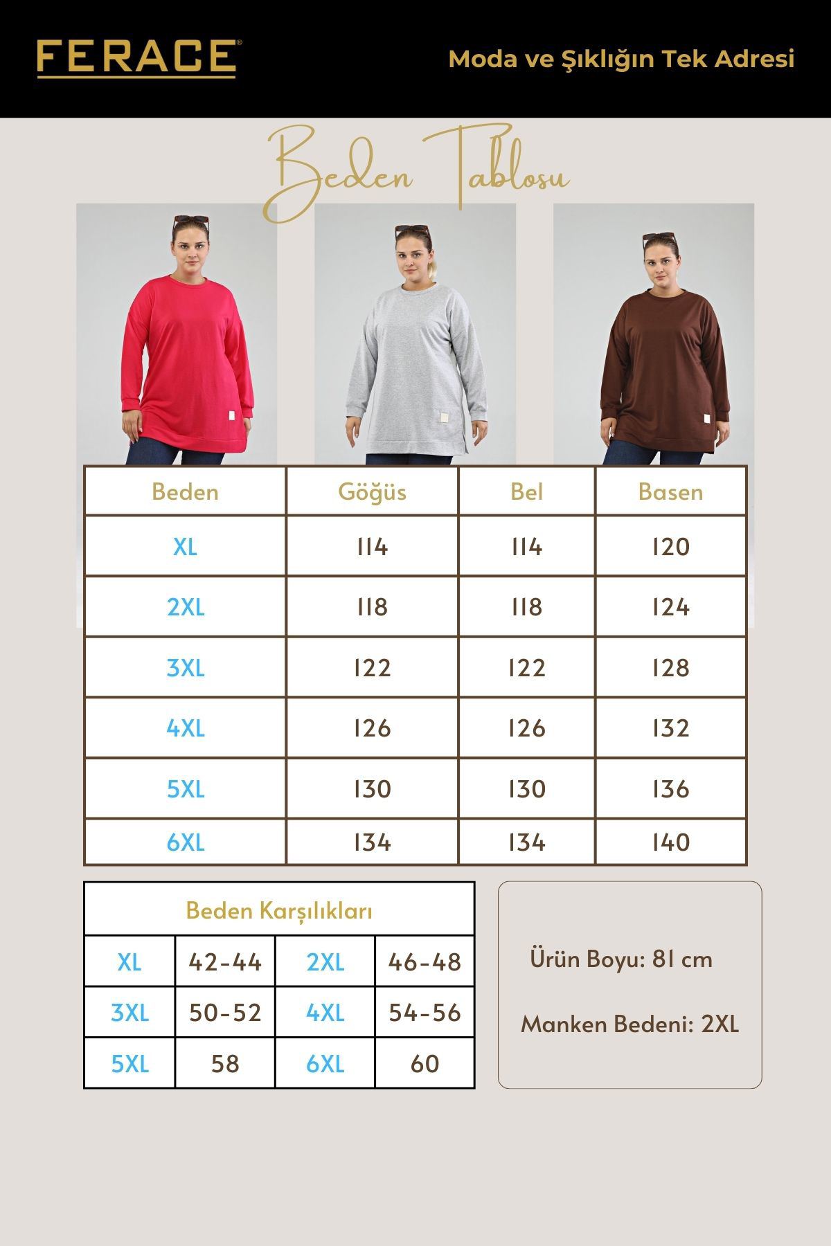 Ferace Kadin Oversize Tesettür Tunik