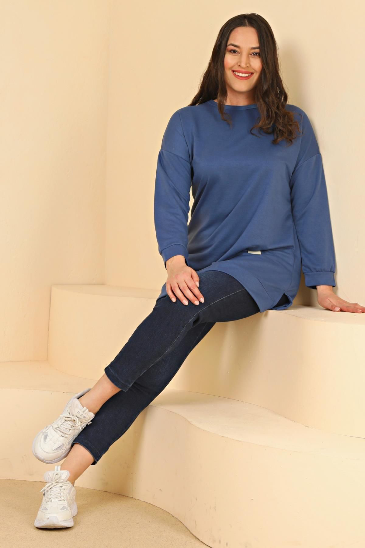 Ferace Kadin Oversize Tesettür Tunik