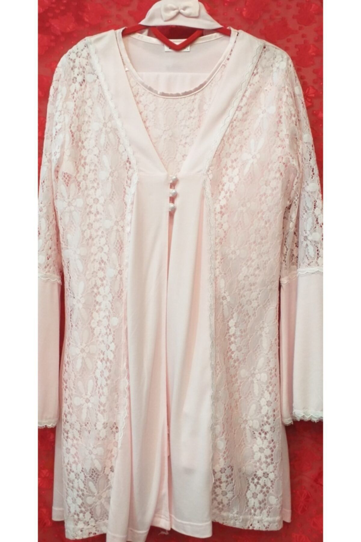 Flz Kadin Pembe Hamile Pijama Takimi
