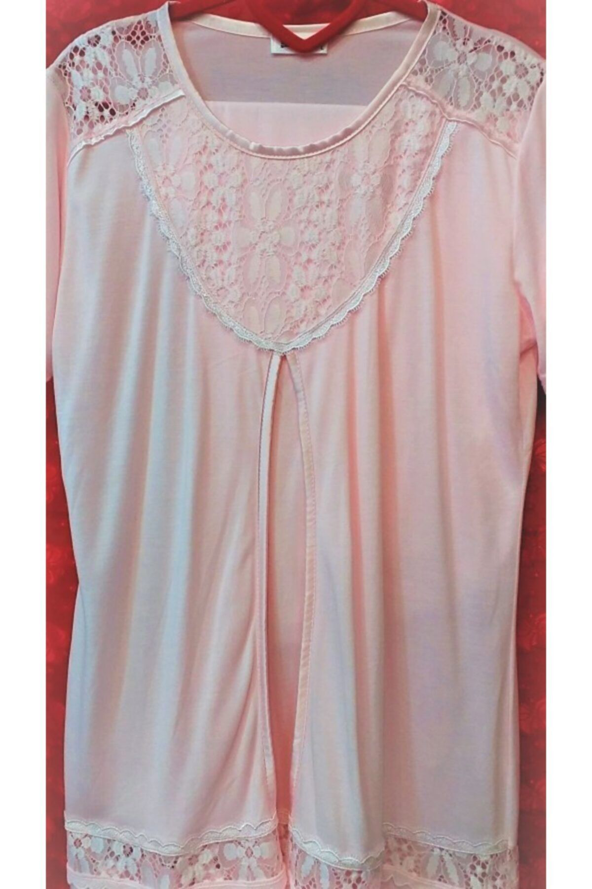 Flz Kadin Pembe Hamile Pijama Takimi