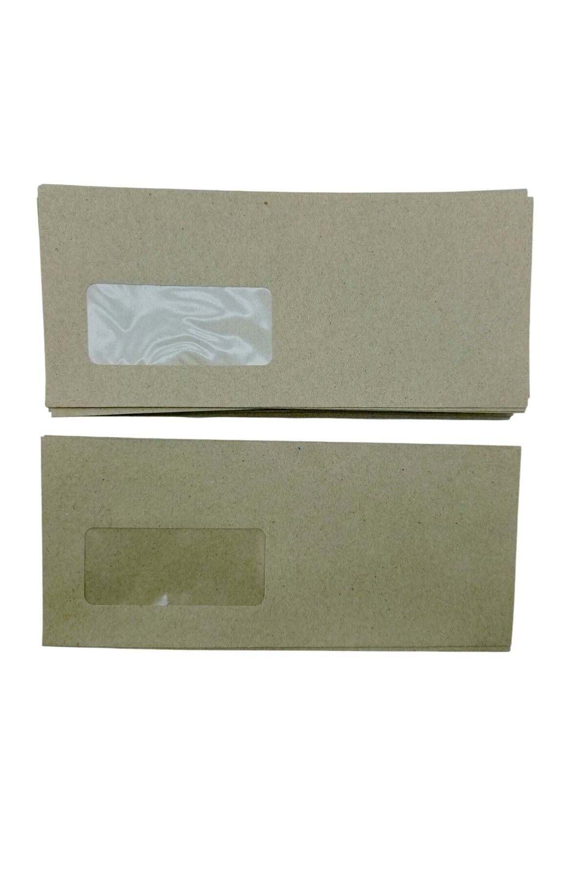Cexos Kahverengi Pencereli - Kraft Diplomat Zarf Silikonlu 90Gr 105X240mm 500Lü (476 - Cbt9623-7156